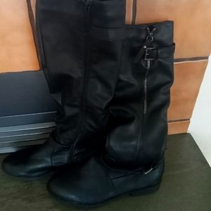 Knee high boots with buckles size 11